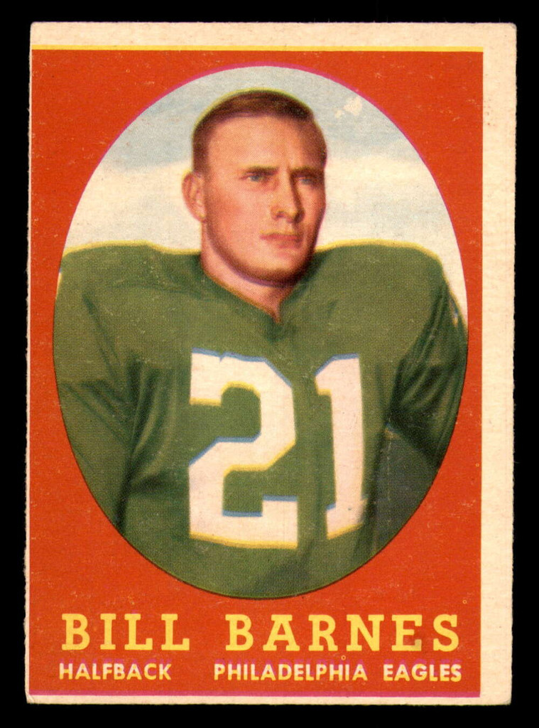 1958 Topps #4 Bill Barnes Excellent  ID: 387235