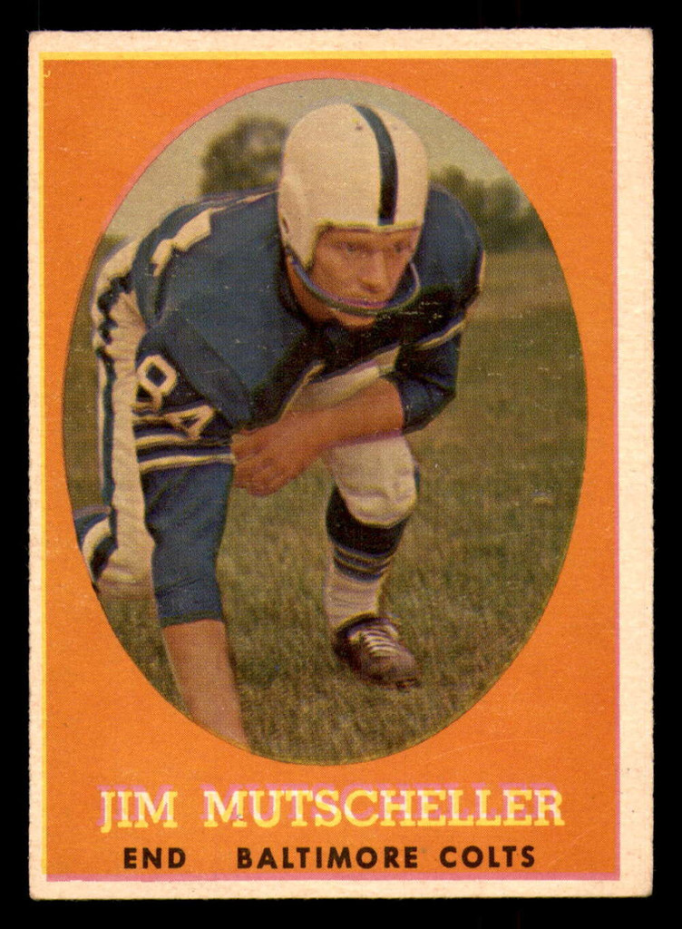 1958 Topps #14 Jim Mutscheller Very Good  ID: 387256