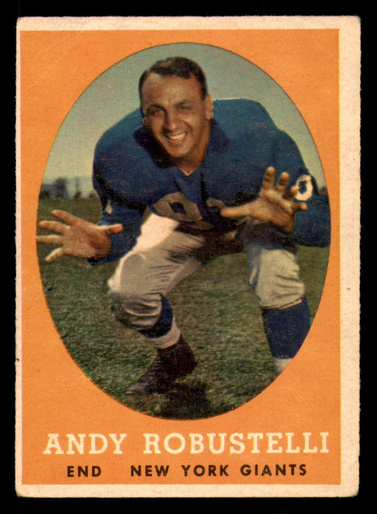 1958 Topps #15 Andy Robustelli Very Good  ID: 387258