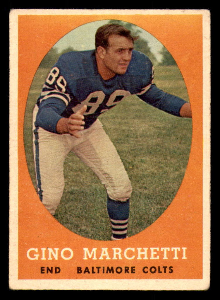 1958 Topps #16 Gino Marchetti VG-EX  ID: 387262