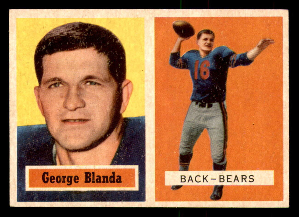1957 Topps #31 George Blanda Excellent+  ID: 388216