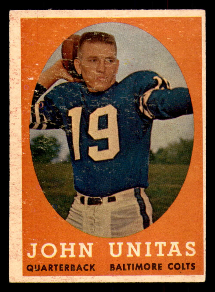 1958 Topps #22 Johnny Unitas UER VG-EX  ID: 388240