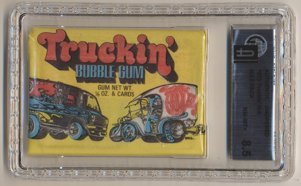 1975 Donruss Truckin" Unopened Wax Pack GAI 8.5 Nr-Mt+  #*sku35389w