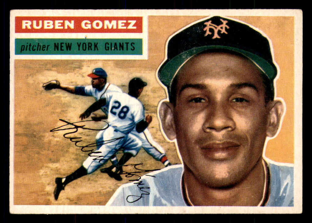 1956 Topps #9B Ruben Gomez White Backs Excellent+ 