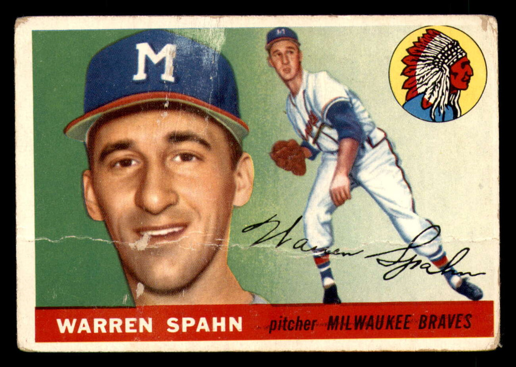 1955 Topps #31 Warren Spahn Poor  ID: 388575