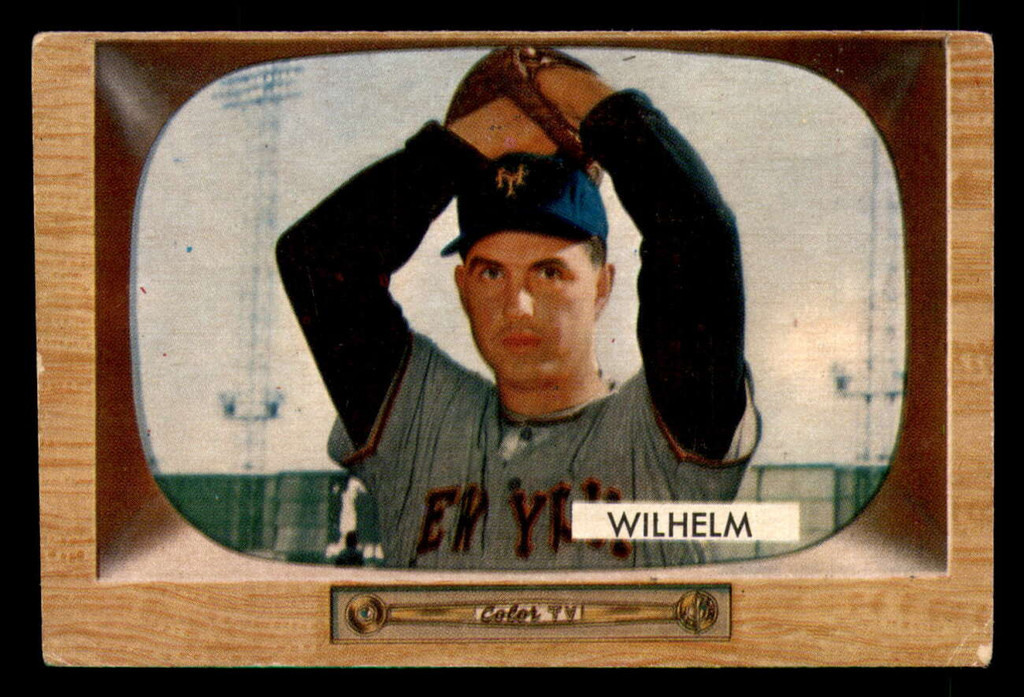 1955 Bowman #1 Hoyt Wilhelm UER G-VG  ID: 388582