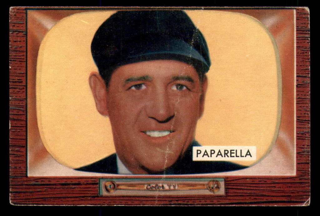 1955 Bowman #235 J.A. Paparella UMP Good  ID: 388612