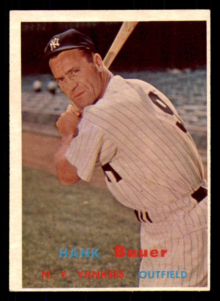 1957 Topps #240 Hank Bauer UER Excellent 