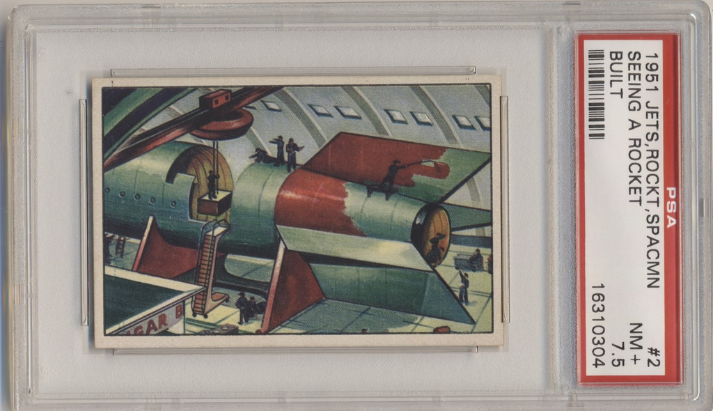 1951 Jets, Rockets, Spacemen  #2 Seeing A Rocket Built  PSA 7.5  NM+  #*sku35409