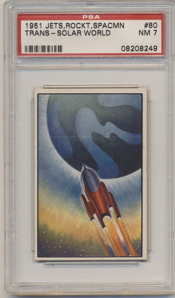 1951 Jets, Rockets, Spacemen  #80  Trans-Solar World  PSA 7  NM  #*sku35418