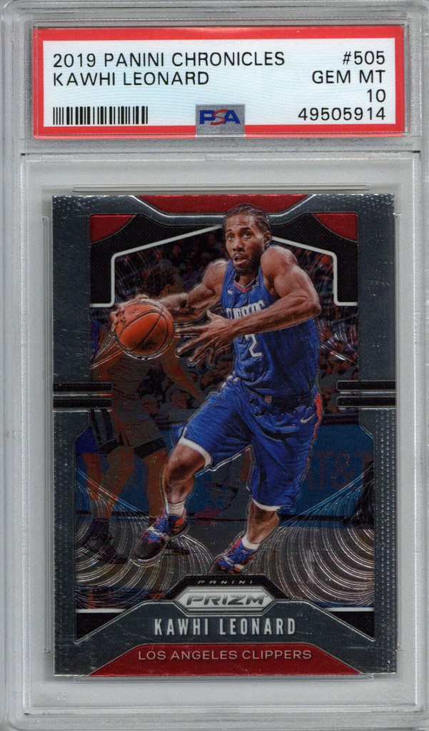 2019 Panini Chronicles #505 Kawhi Leonard PSA 10 Gem Mint ID: 389427