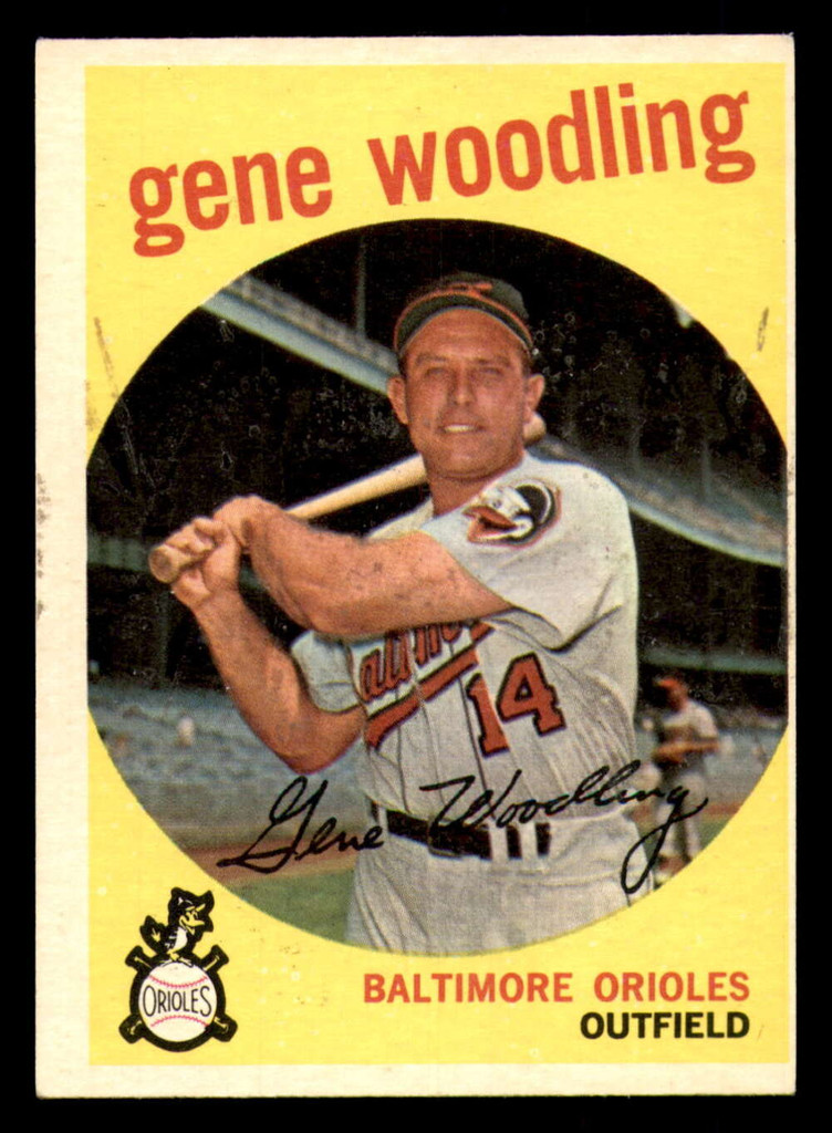 1959 Topps #170 Gene Woodling Miscut Orioles ID:390457