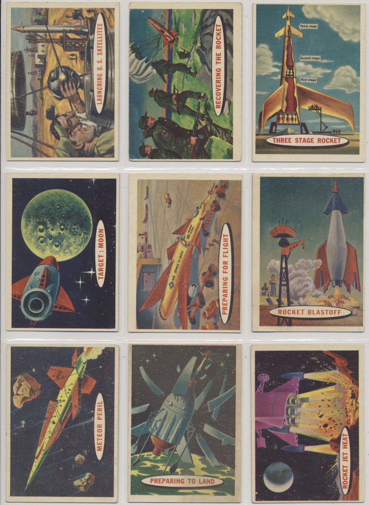 1958 Topps Target Moon (Blue Backs) Lot 25/88  #*sku35349