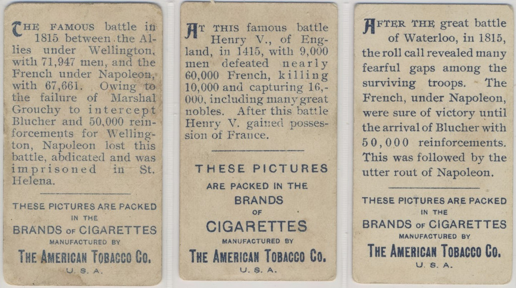 c1910 T402  Battle Scenes Lot 3  #*sku35533