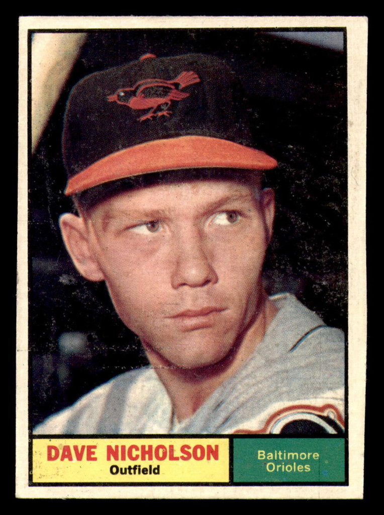 1961 Topps #182 Dave Nicholson Excellent+ RC Rookie  ID: 390955