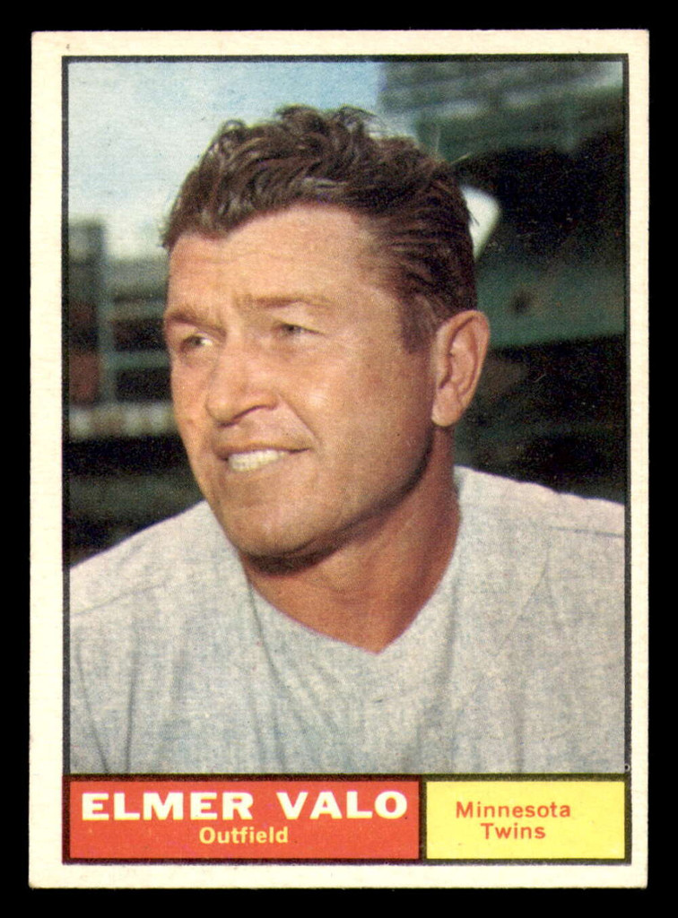 1961 Topps #186 Elmer Valo Excellent+  ID: 390959