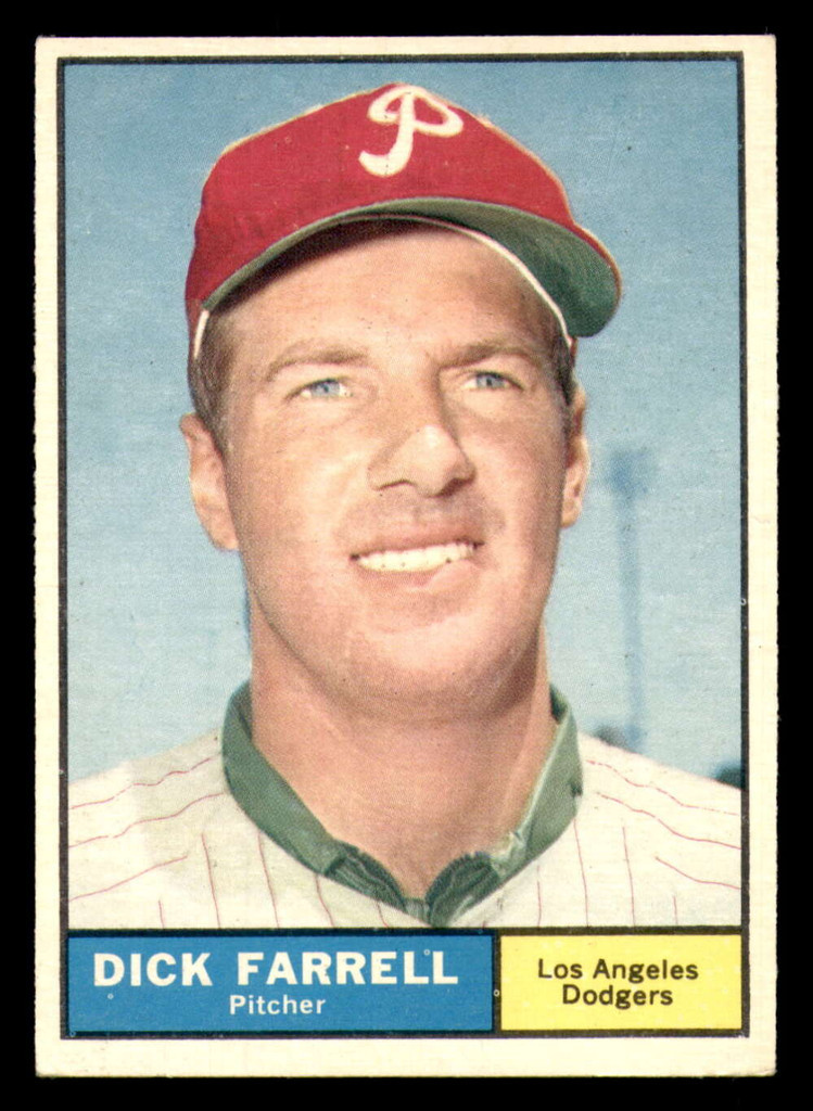 1961 Topps #522 Dick Farrell UER Excellent+  ID: 391341