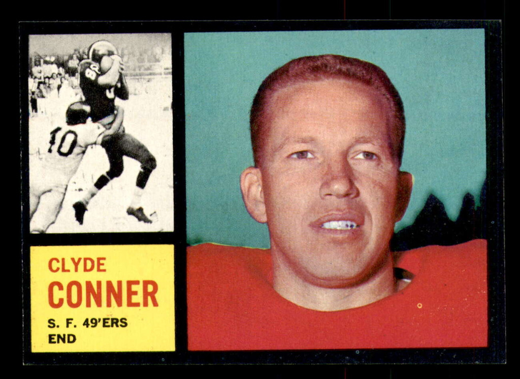 1962 Topps #156 Clyde Conner UER Near Mint 