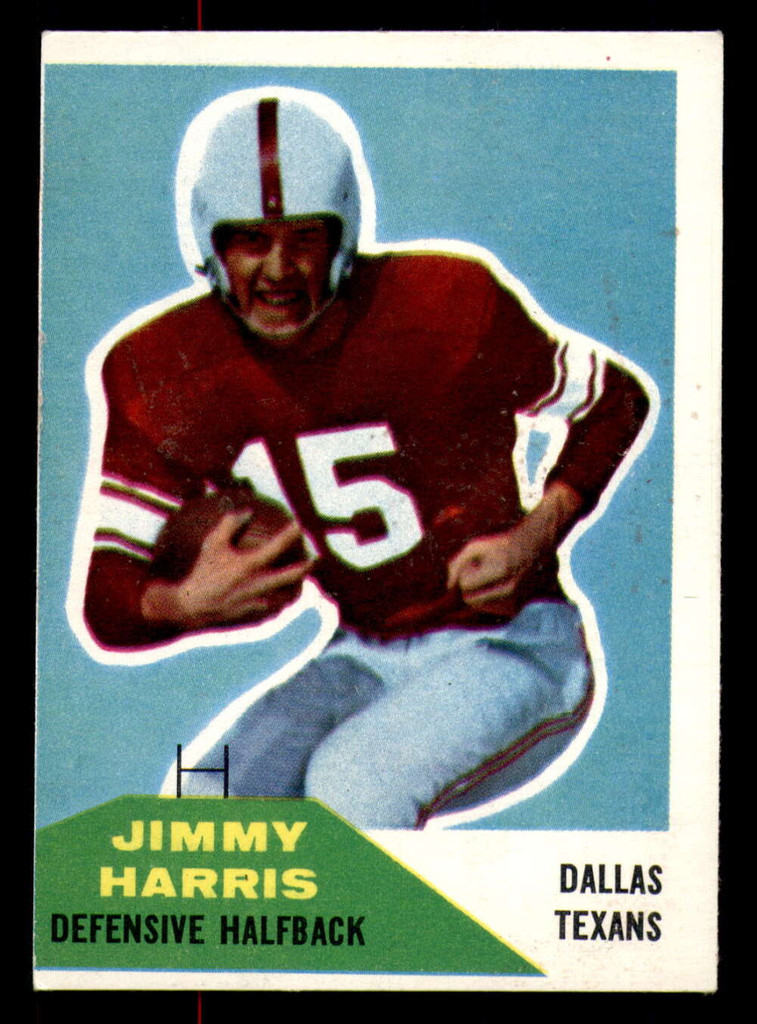 1960 Fleer #94 Jimmy Harris Miscut Texans ID:391526