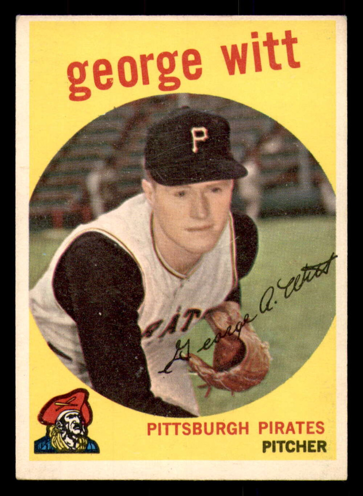 1959 Topps #110 George Witt Excellent+ RC Rookie  ID: 391679