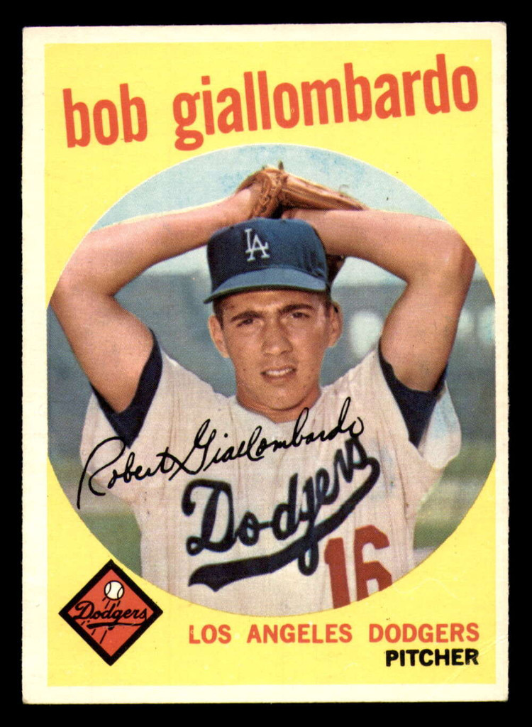 1959 Topps #321 Bob Giallombardo Very Good RC Rookie Optioned 