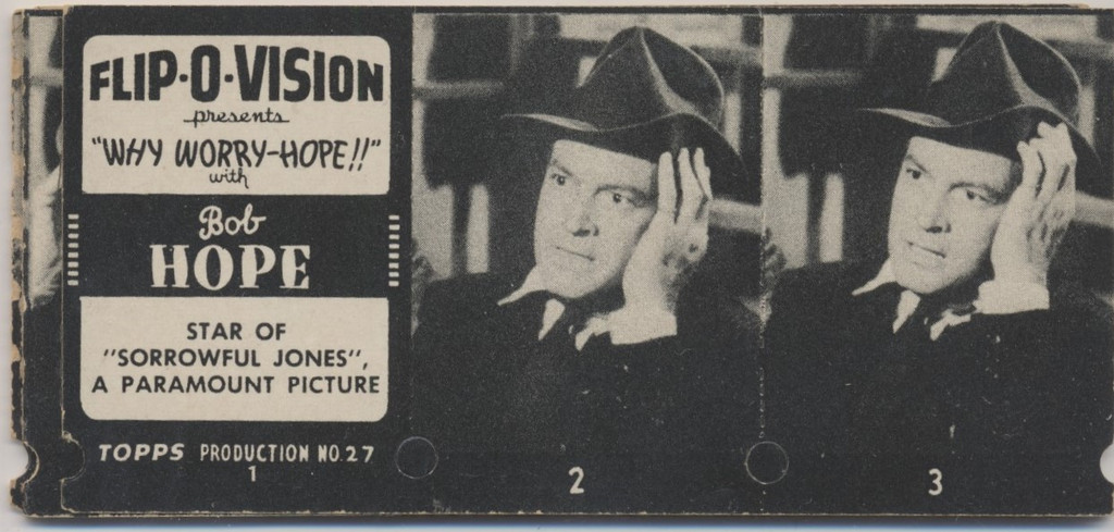 1949 Topps Flip-O-Vision R710-2 #37 Bob Hope Not Detached Booklet 30 Frames  #*sku35588