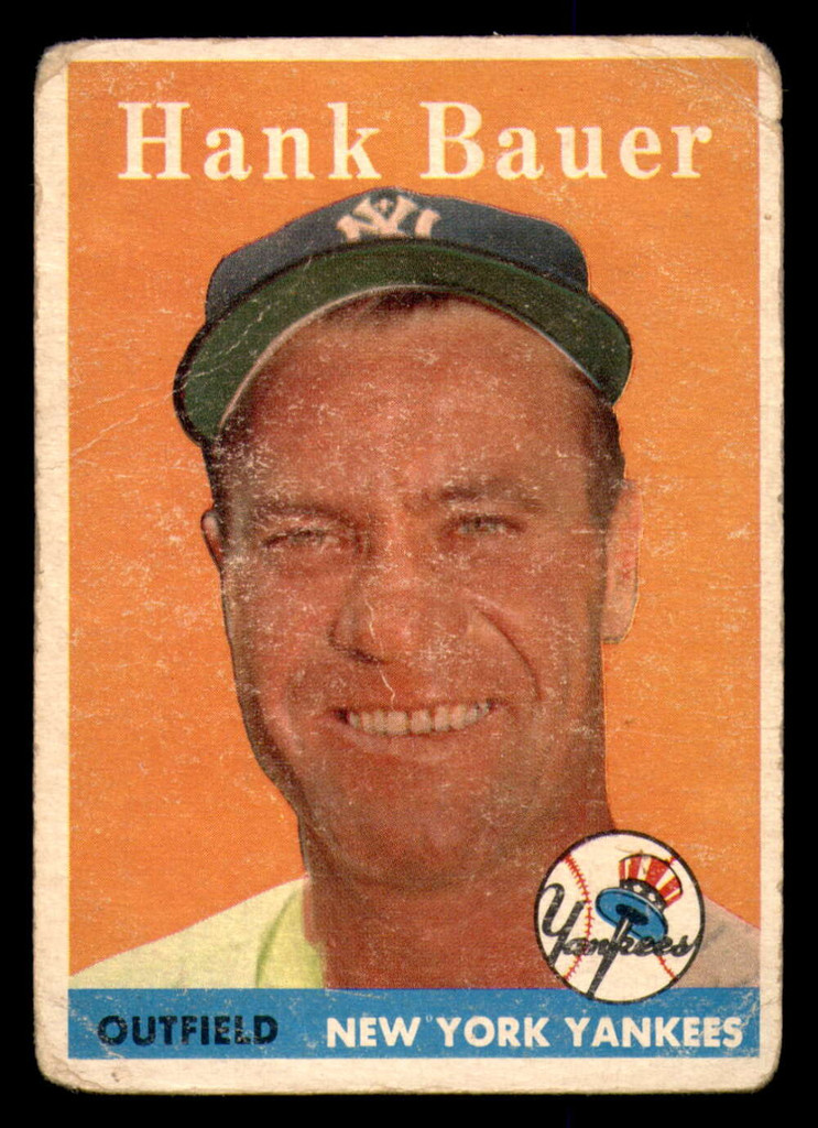 1958 Topps #9 Hank Bauer Poor 