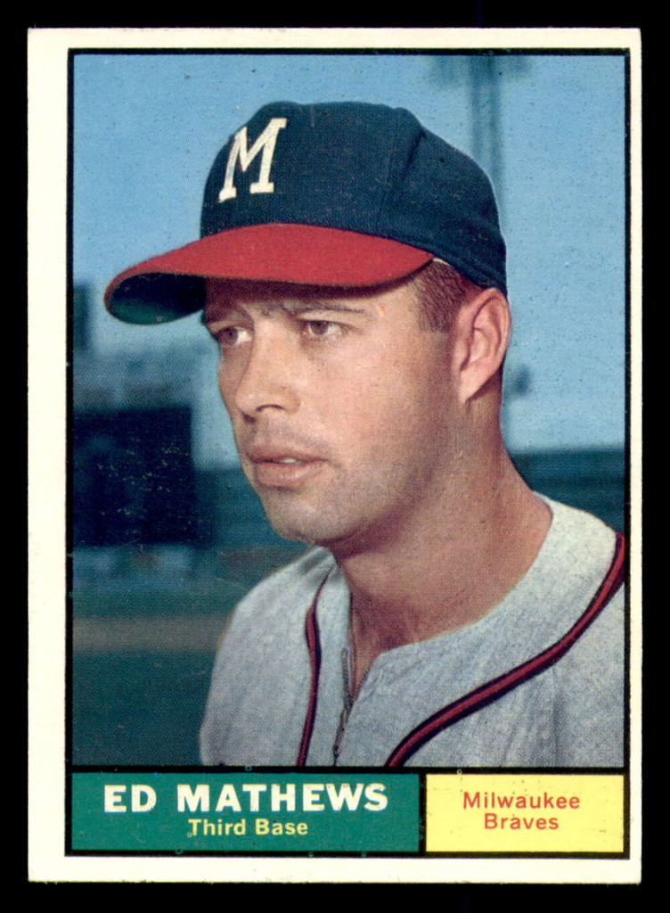 1961 Topps #120 Eddie Mathews Ex-Mint  ID: 392189