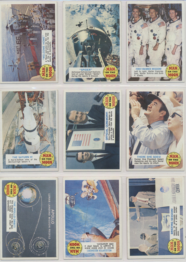 1970 Topps  Man On The Moon   Set 51/55 A & B  #*sku35660