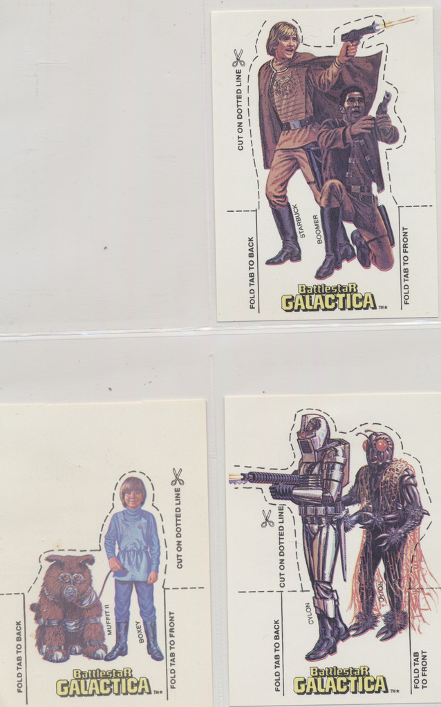 1978 General Mills Battlestar Galactica Lot 5 Cards (TOUGH) #13 To #16  #*sku35668