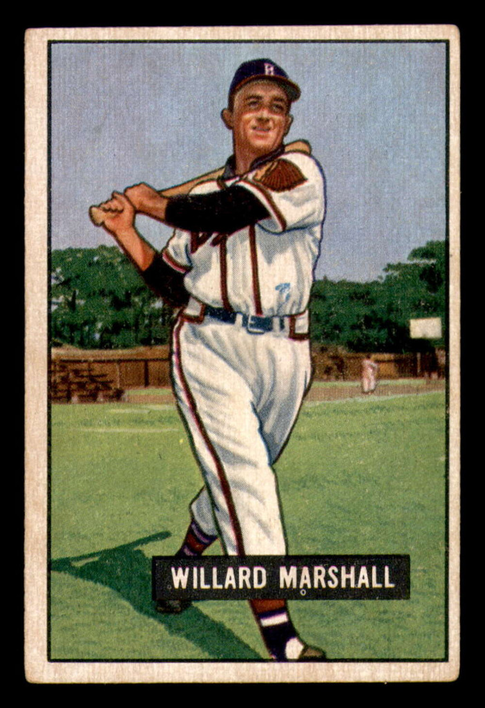 1951 Bowman #98 Willard Marshall Excellent  ID: 392909