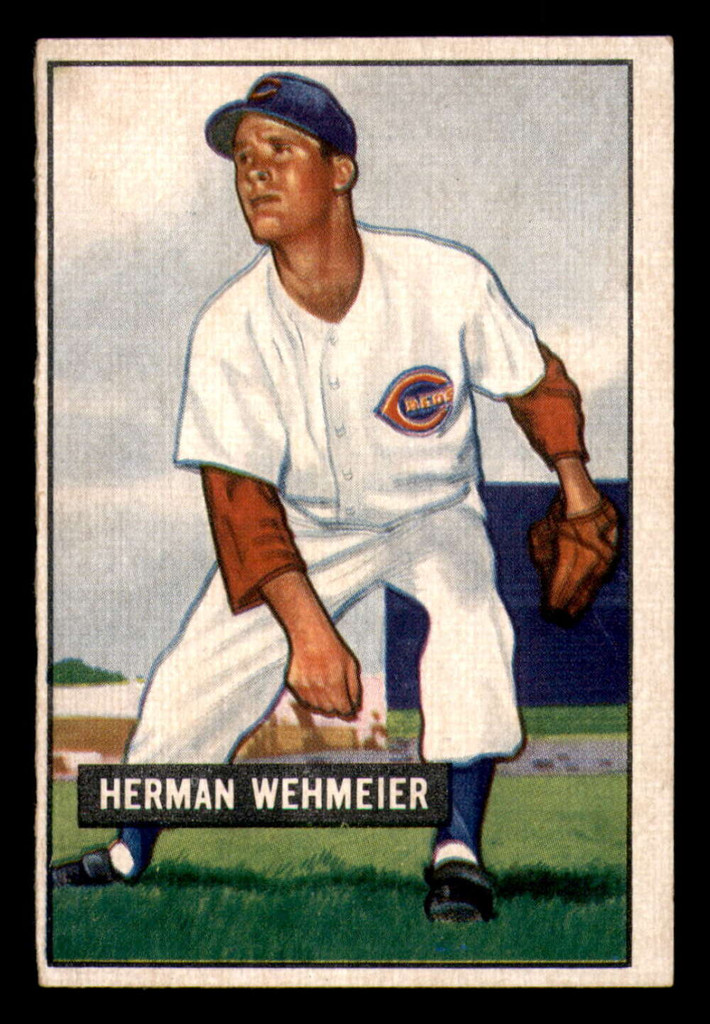 1951 Bowman #144 Herm Wehmeier Excellent+ 