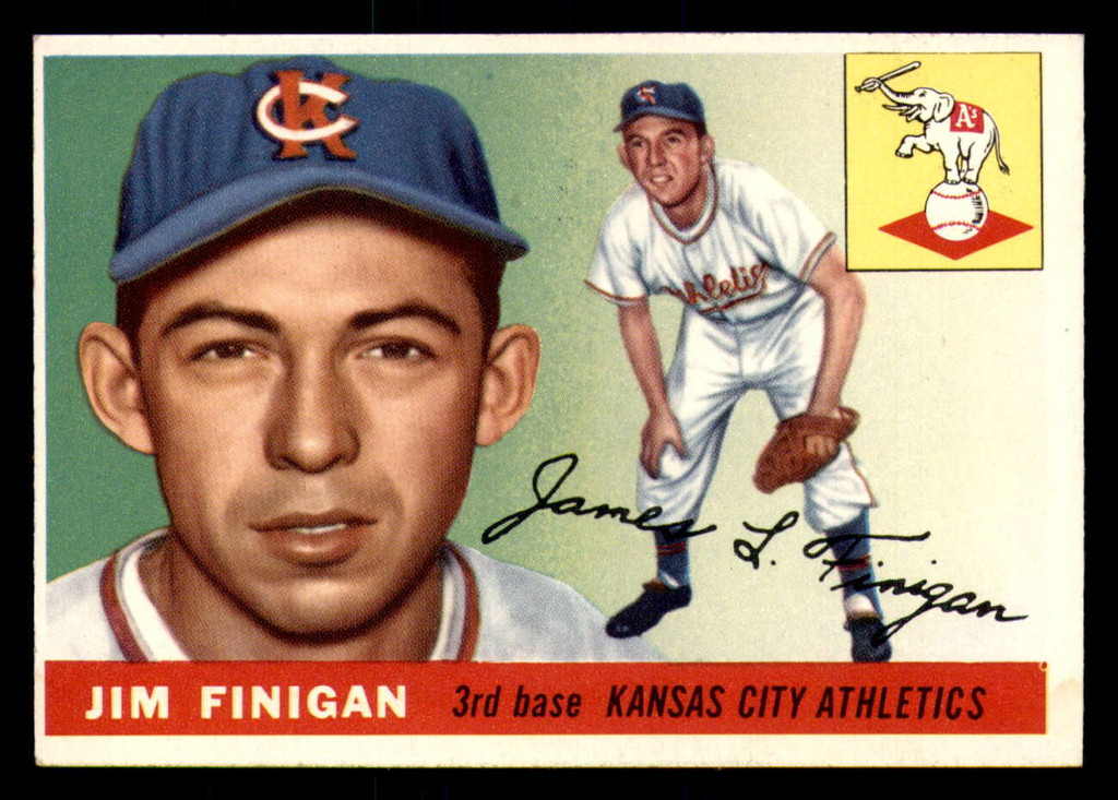 1955 Topps #14 Jim Finigan Excellent+ RC Rookie  ID: 392999