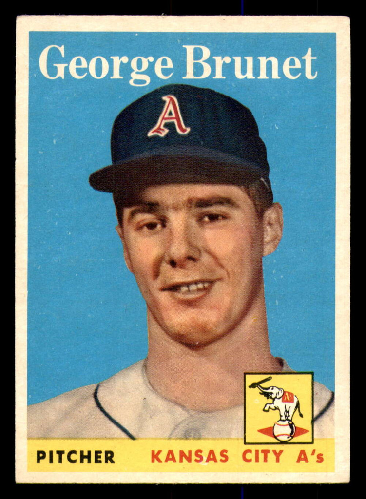1958 Topps #139 George Brunet Excellent+ RC Rookie  ID: 393119