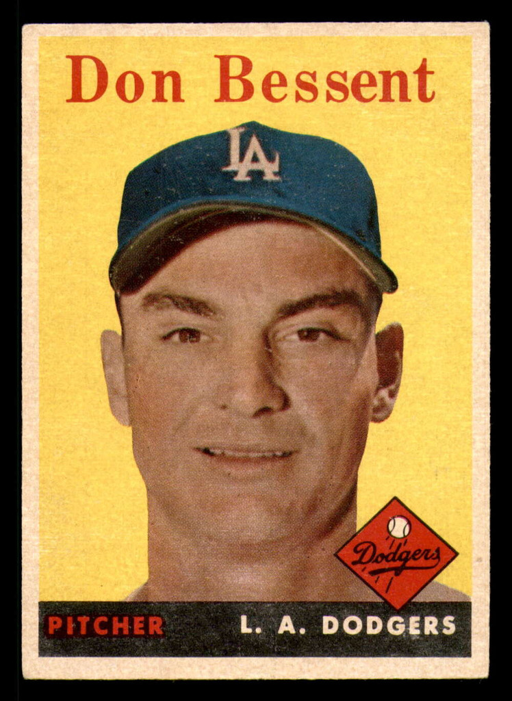 1958 Topps #401 Don Bessent Excellent+  ID: 393289