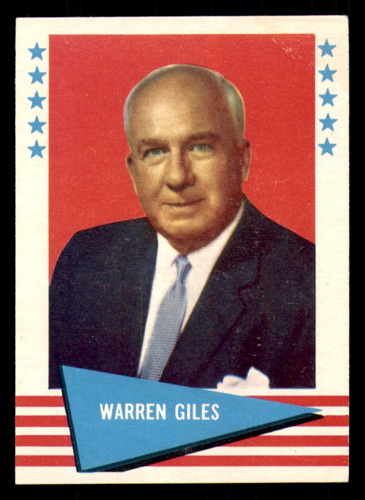 1961 Fleer #33 Warren Giles VG-EX 
