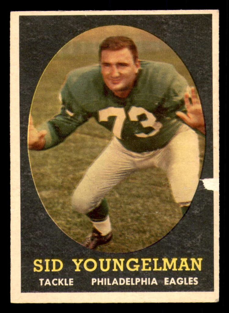 1958 Topps #24 Sid Youngelman UER Good 