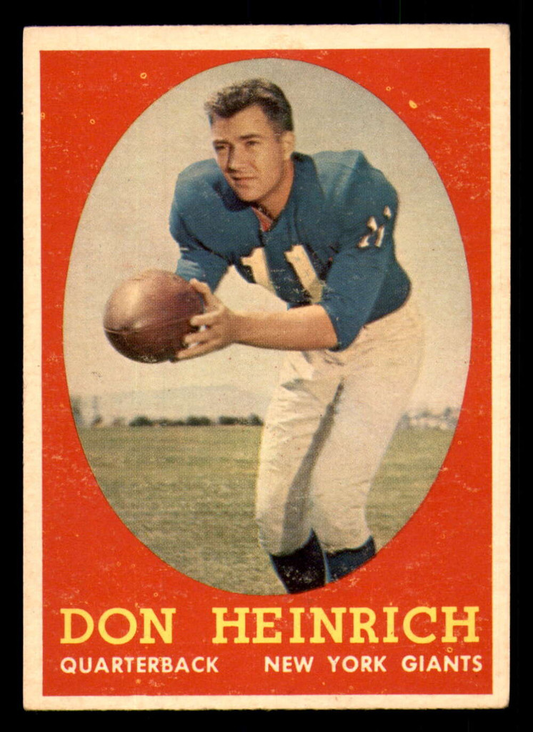 1958 Topps #83 Don Heinrich Excellent  ID: 394417