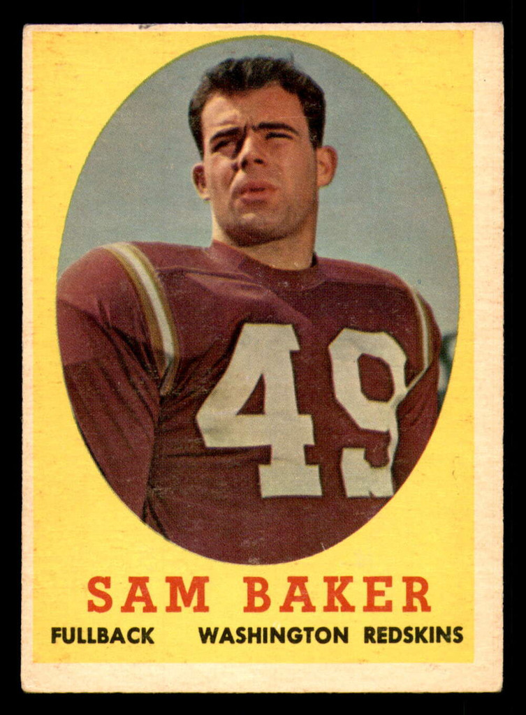 1958 Topps #34 Sam Baker Excellent  ID: 394432
