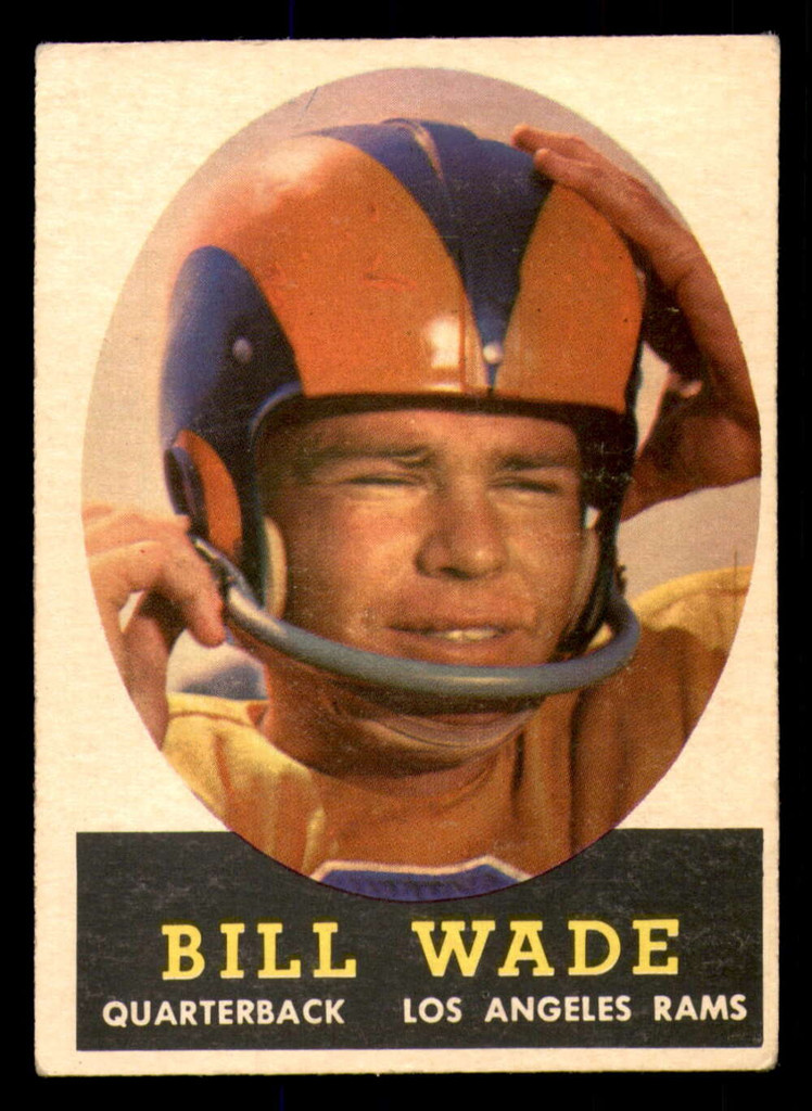 1958 Topps #38 Bill Wade Excellent  ID: 394439