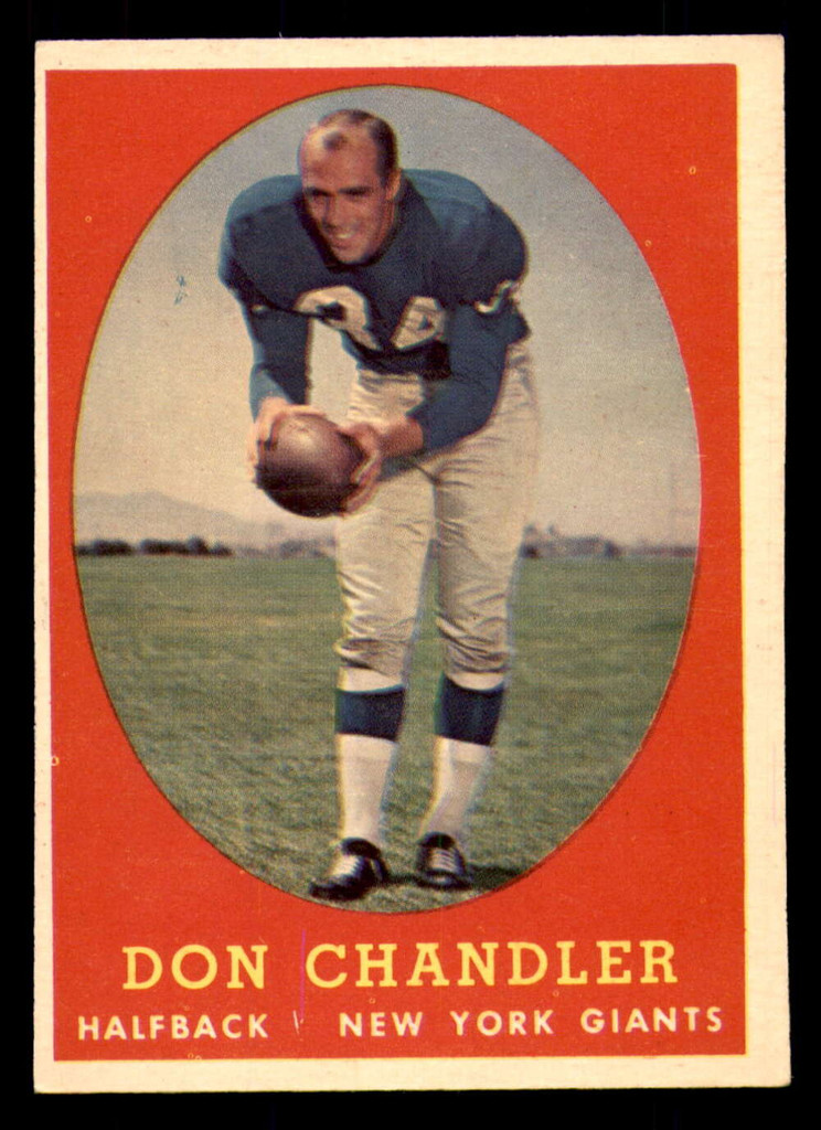 1958 Topps #54 Don Chandler Ex-Mint 