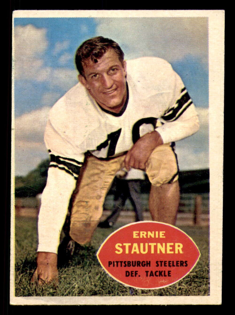 1960 Topps #101 Ernie Stautner Miscut Steelers ID:394590