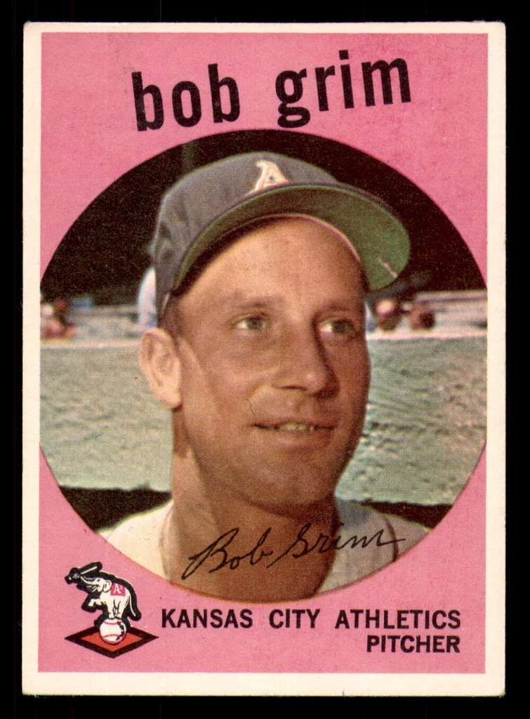 1959 Topps #423 Bob Grim Excellent  ID: 394715