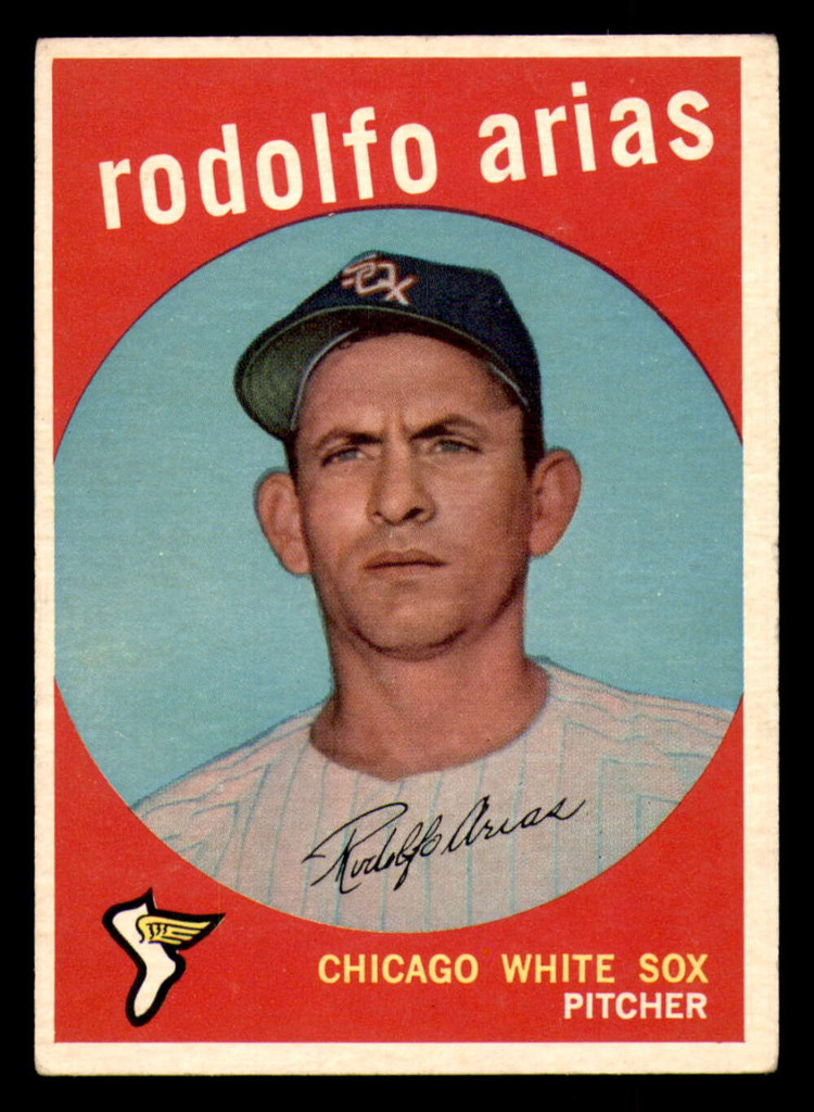 1959 Topps #537 Rodolfo Arias Excellent RC Rookie High Number 