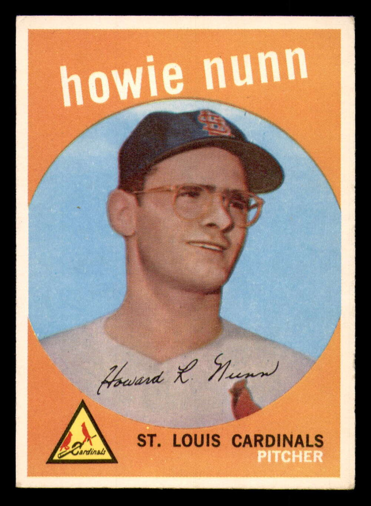 1959 Topps #549 Howie Nunn Excellent+ RC Rookie High Number 