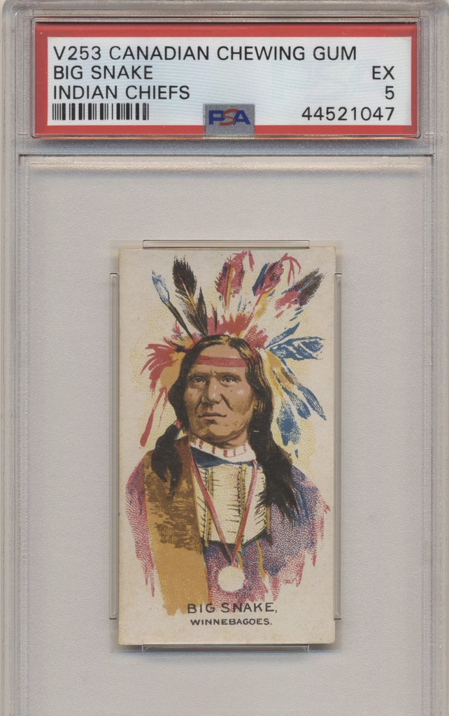 1930 V253 Canadian Indian Chiefs Big Snake PSA 5 EX  #*sku35696