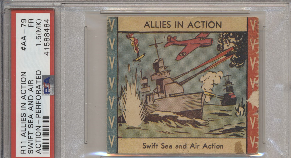 1945 R11 Allies In Action #AA-79 Swift Sea And Air Action  PSA 1.5 (MK) FAIR   #*sku35718