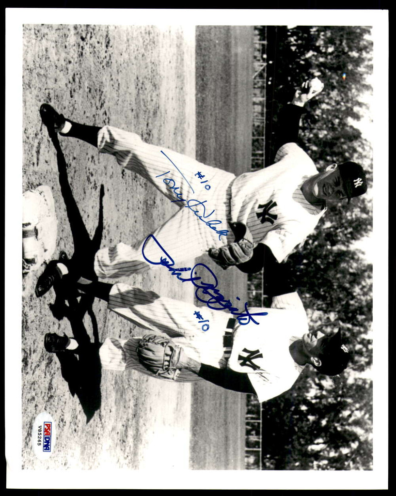Tony Kubek "#10"/Phil Rizzuto "#10" 8 x 10 Photo Signed Auto PSA/DNA Authenticated Yankees