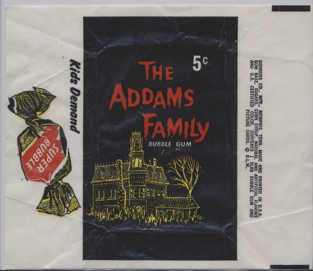 1965 Donruss The Addams Family 5 Cents Wrapper  #*sku35775