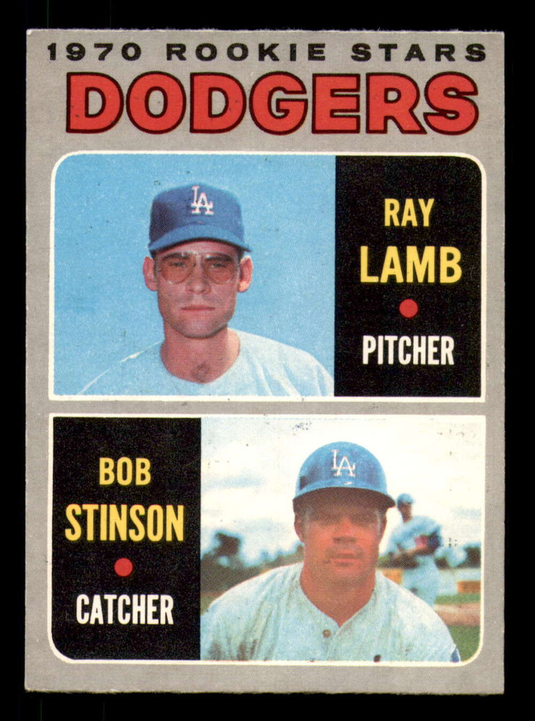 1970 O-Pee-Chee #131 Ray Lamb/Bob Stinson Dodgers Rookies Ex-Mint RC Rookie OPC 
